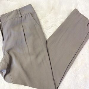 Eileen Fisher 100% Silk Pants Straight Taupe Brown Size Small